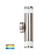 Highlite 10W 240V Up & Down LED Wall Pillar Light Titanium Aluminium / Tri-Colour - HV1089T-TTM-240V