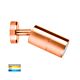 Tivah 5W 240V Adjustable LED Wall Pillar Light Solid Copper / Tri-Colour - HV1217GU10T
