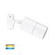 Tivah 5W 240V Adjustable LED Wall Pillar Light Matt White / Tri-Colour - HV1237GU10T