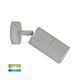 Tivah 3W/5W/7W 240V Adjustable LED Wall Pillar Light Silver / Tri-Colour - HV1245T
