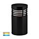 Mini 5W 12V DC LED Bollard Light Matt Black / Tri-Colour - HV1605T-BLK-12V