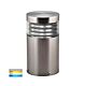 Mini Louvred 5W 12V DC LED Bollard Light 316 Stainless Steel / Tri-Colour - HV1615T-SS316-12V