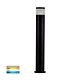 Highlite 12W 12V DC LED Bollard Light Matt Black / Tri-Colour - HV1622T-BLK-12V