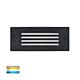 Bata 6W 12V DC Grill Face LED Brick Light Black / Tri-Colour - HV3006T-BLK-12V