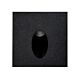 Mini Reces 1W 12V DC Square LED Step Light Black / Warm White - HV3216W-BLK
