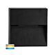 Virsma 4W 240V Square LED Step Light Black / Tri-Colour - HV3276T-BLK-240V