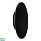 Halo 18W Round LED Wall Light Black / Tri-Colour - HV3593T-BLK