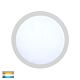 Liptor 10W Round LED Oyster Light White / Tri-Colour - HV36051T-WHT