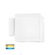 Porter 15W 240V Dimmable Square LED Wall Pillar Light White / Tri-Colour - HV3628T-WHT-SQ