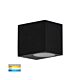 Accord 5W 240V Fixed LED Wall Pillar Light Black / Tri-Colour - HV3631T-BLK