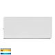 Essil 6W 12V DC Fixed Down LED Wall Light White / Tri-Colour - HV3647T-WHT-12V