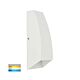 Cono 6W 240V Up & Down LED Wall Light Matt White / Tri-Colour - HV3651T-WHT