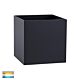 Versa 6W 240V Square LED Wall Light Black / Tri-Colour - HV3658T-BLK-SQ