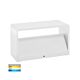 Mia 9W 240V Up & Down LED Wall Light Matt White / Tri-Colour - HV3665T-WHT