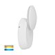 Pivot 10W 240V Swivel Round LED Wall Light White / Tri-Colour - HV3666T-WHT