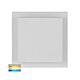Pivot 10W 240V Swivel Square LED Wall Light White / Tri-Colour - HV3667T-WHT