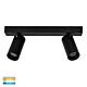 Revo 16W Dimmable LED Spotlight Bar Black / Tri-Colour - HV4002T-2-BLK