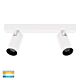 Revo 16W Dimmable LED Spotlight Bar White / Tri-Colour - HV4002T-2-WHT