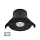 Prime 12W 240V Tilt Dimmable LED Downlight Black / Tri-Colour - HV5512T-BLK