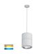 Nella 12W 240V Dimmable Round LED Pendant Matt White / Tri-Colour - HV5803T-WHT-P