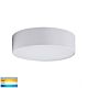 Nella 20W 240V Dimmable Surface Mounted LED Oyster Light White / Tri-Colour - HV5892T-WHT