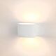 Arc 2W 240V Up & Down Plaster LED Wall Light White / Cool White - HV8025C