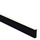 Deep Square 1 Meter 20x70mm LED Profile Black - HV9693-2070-BLK