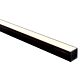 Deep Square 1 Meter 35x37mm LED Profile Black - HV9693-3537-BLK
