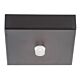 Canopy 90mm Square Surface Mounted Black - HV9705-9025-BLK-SQ