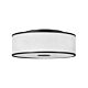 Halo Large Semi Flush Off White / Black - U/HK/HALO42010BK