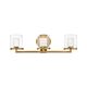 Rixon 3 Wall Light Heritage Brass - U/HK/5493HB