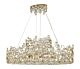 Anya 10 Light Linear Chandelier Silver Leaf - HK/ANYA/ISLE