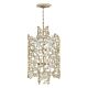 Anya 6 Light Two Tier Pendant Silver Leaf - HK/ANYA/6P