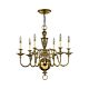 Cambridge 6 Light Chandelier Burnished Brass - HK/CAMBRIDGE6