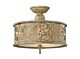 Carabel Small Semi Flush Brushed Champagne - HK/CARABEL/SF/S