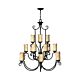 Casa 15 Light Chandelier Olde Black - U/HK/4019OL
