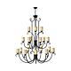 Casa 18 Light Chandelier Olde Black - U/HK/4309OL