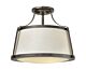 Charlotte Semi Flush Antique Nickel - HK/CHARLOT/SF AN