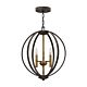 Euclid 3 Light Pendant Chandelier Spanish Bronze - HK/EUCLID/3P