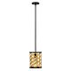 Felix Mini Pendant Sunset Gold / Textured Black - HK/FELIX/MP