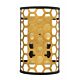 Felix 2 Light Wall Light Sunset Gold / Textured Black - HK/FELIX2