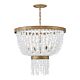 Dune 6 Light Large Chandelier Burnished Gold - U/HK/FR30206BNG