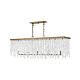 Dune 5 Light Linear Chandelier Burnished Gold - U/HK/FR30208BNG