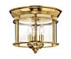 Gentry Flush Mount Polished Brass - HK/GENTRY/F PB