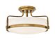 Harper 3 Light Medium Semi Flush Heritage Brass - HK/HARPER/SFM HB