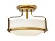 Harper 3 Light Small Semi Flush Heritage Brass - HK/HARPER/SFS HB