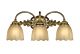 Isabella 3 Light Above Mirror Light Burnished Brass - HK/ISABELA3 BATH