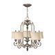 Kingsley 5 Light Chandelier Silver Leaf - HK/KINGSLEY5