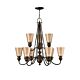 Mayflower 9 Light Chandelier Olde Bronze - HK/MAYFLOWER9