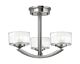 Meridian Semi Flush Brushed Nickel - HK/MERIDIAN/SF